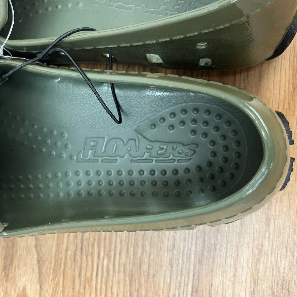 Floafers Prodigy Driver Patent Cypress‎ Green Loafers Shoes Big Kids Size 4 NEW